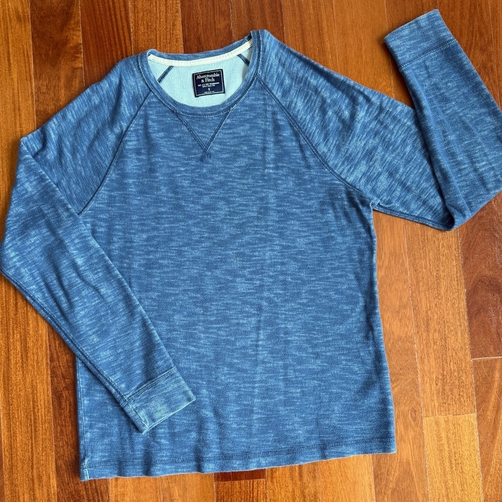 Abercrombie & Fitch Blue Long Sleeve Shirt A&F Men 
Top Tee shirts Size S